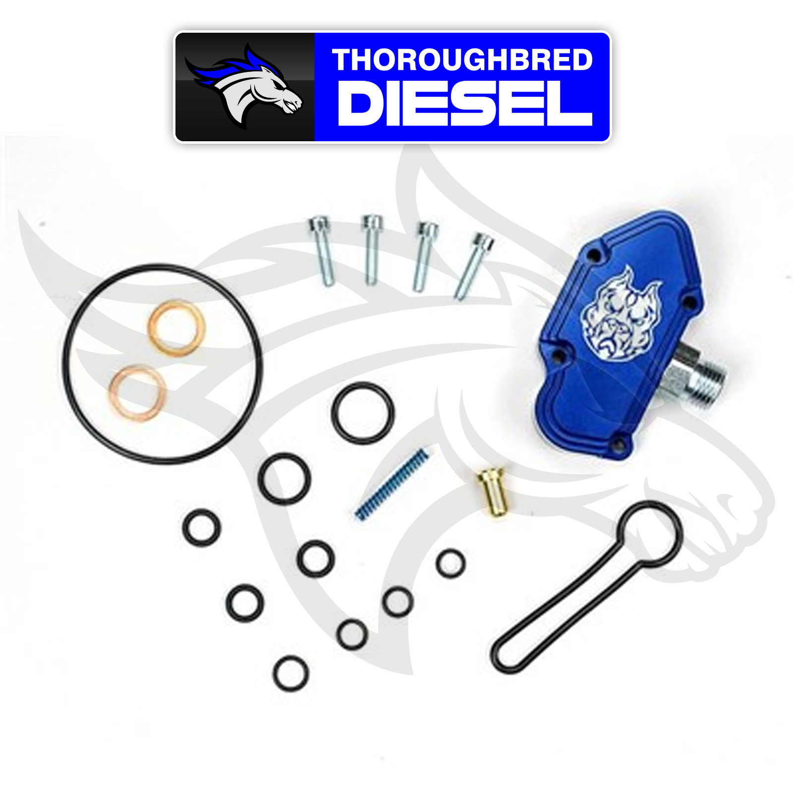 Sinister Diesel Blue Spring Kit with Billet Spring Housing for 2003-07 Ford 6.0L