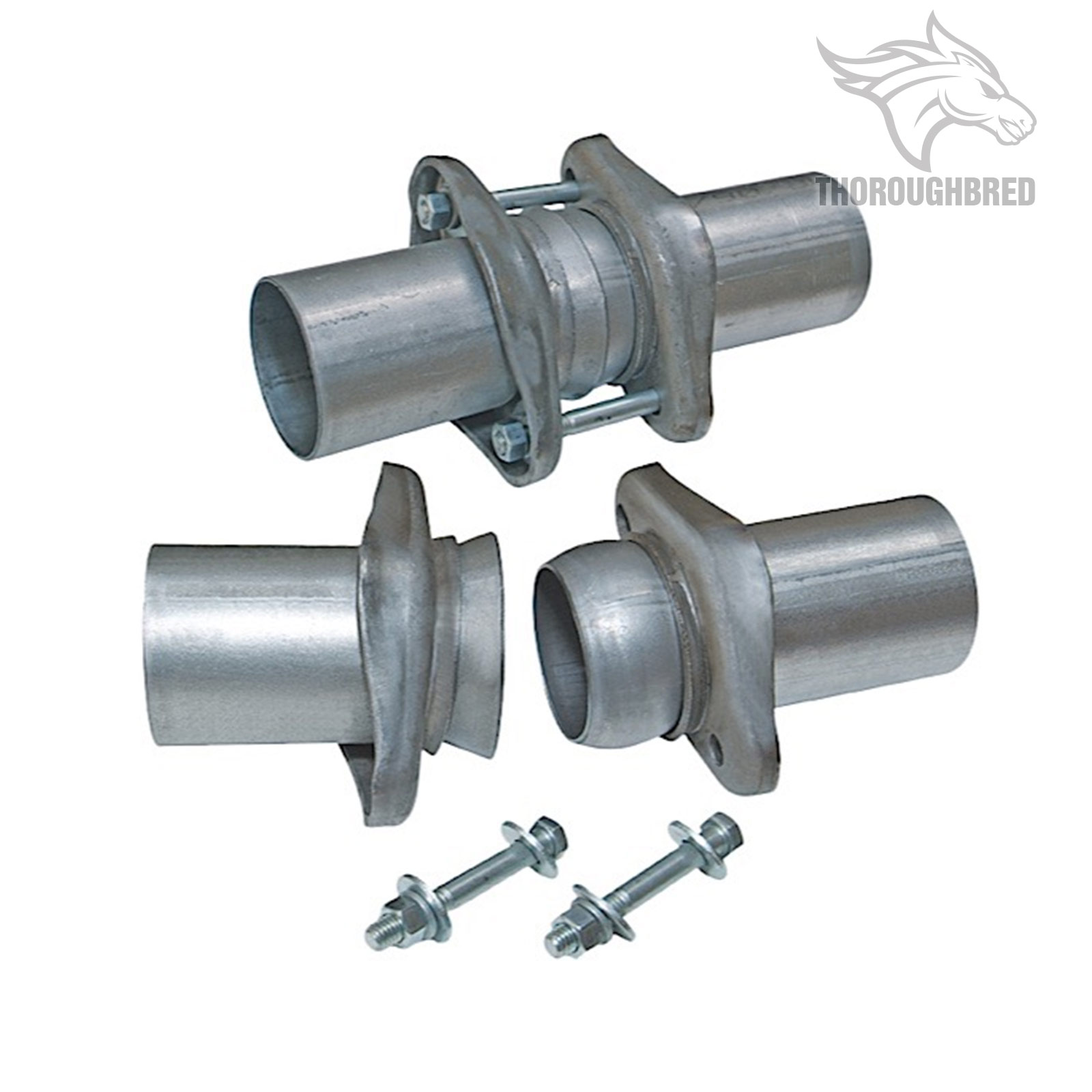 Flowmaster Exhaust Header Collector Ball Flange;3" Dia Pipe to 2.5" Dia