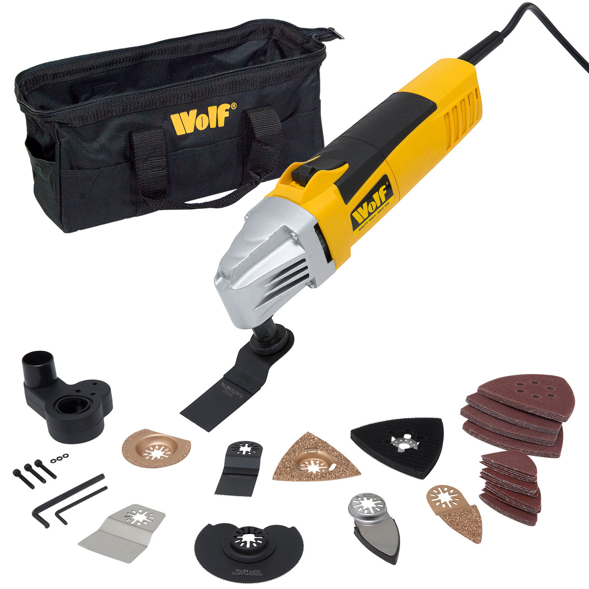 Wolf 260w Oscillating Combo Multi Function Power Tool 28 Piece