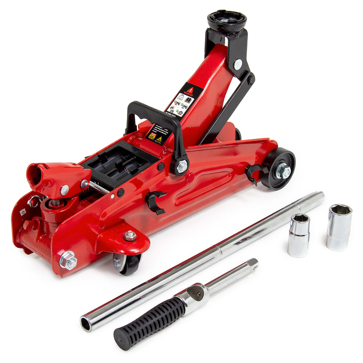 Wolf 2 TONNE Trolley Jack w/ Extendable Handle & Combination Wheel