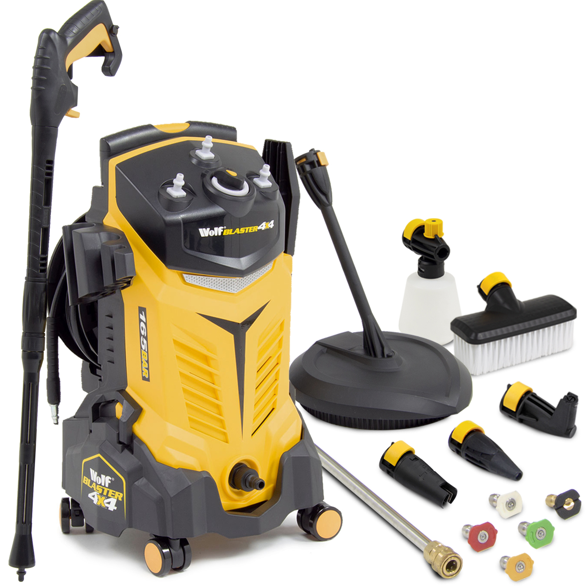 Wolf Blaster Electric Pressure Washer 165BAR Water Power Jet Sprayer High Power 5056109033680 eBay