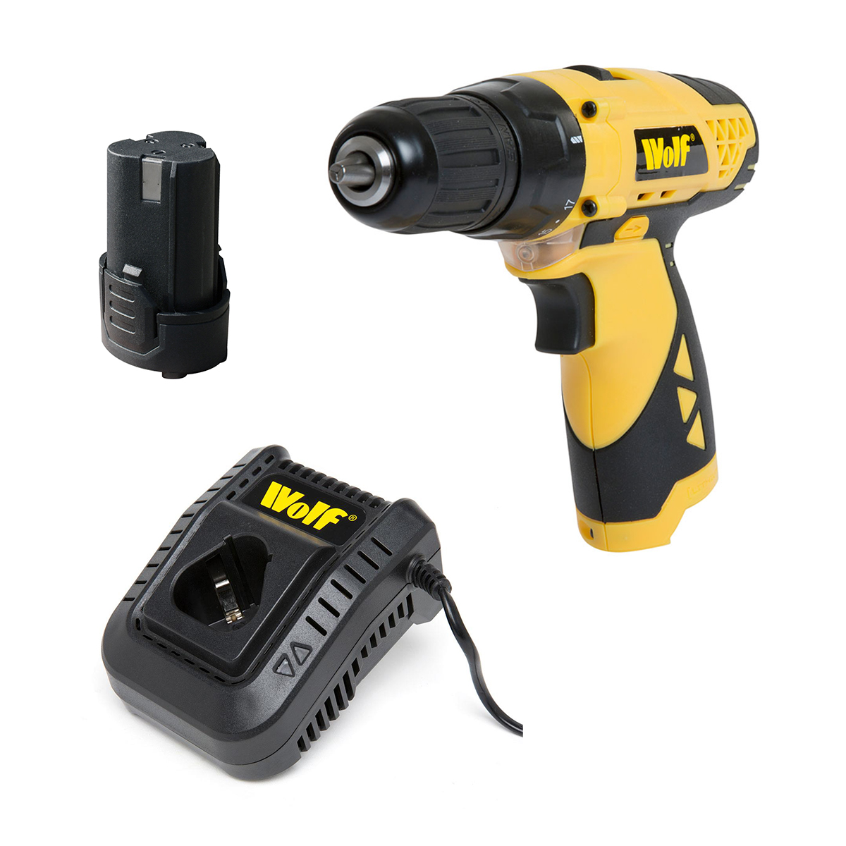 Wolf A+ 12v Lithium Ion Cordless Drill Driver Keyless Chuck Battery & Charger 5056109041739 eBay