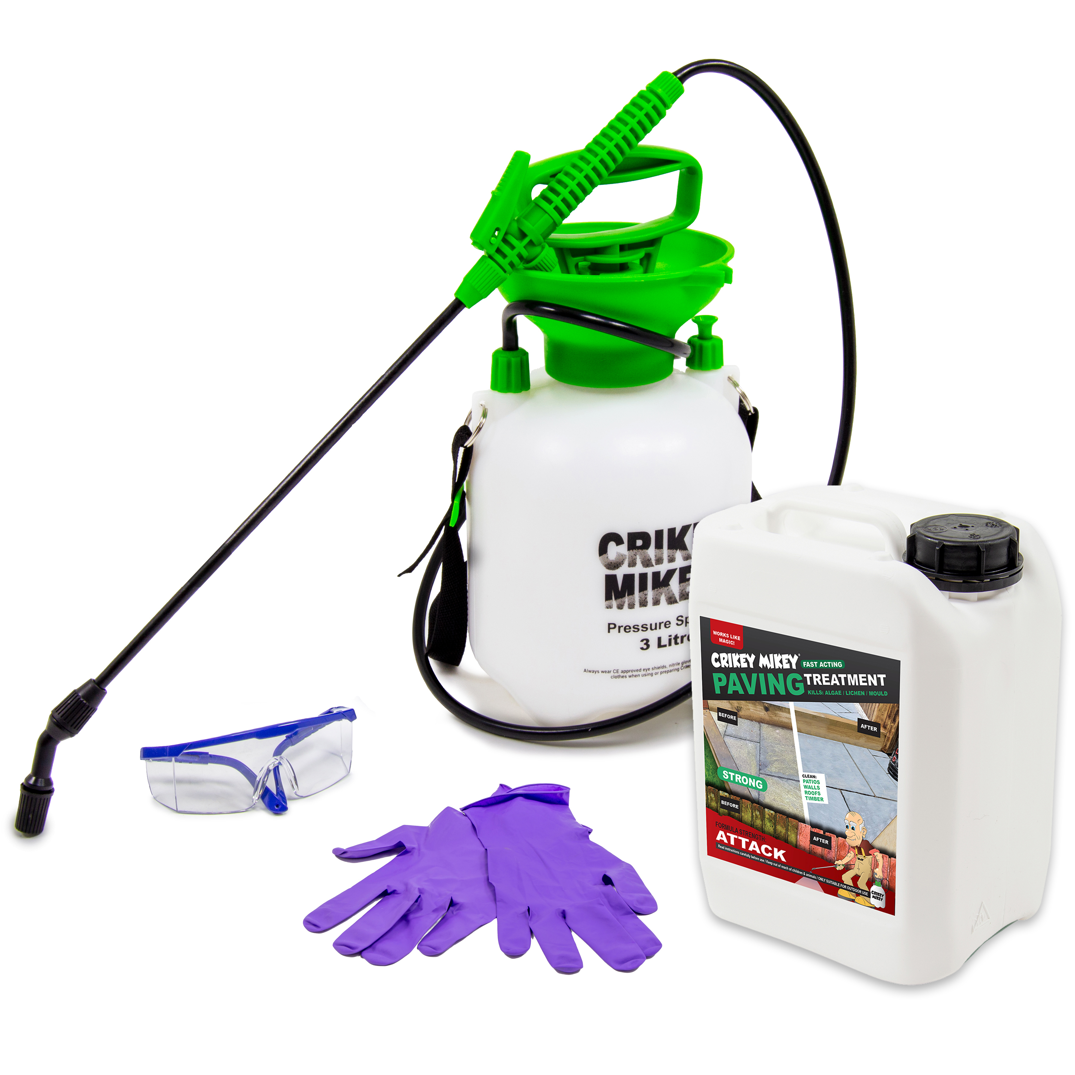 Crikey Mikey Weedkiller Heavy Duty Garden Cleaning Solution & Weed