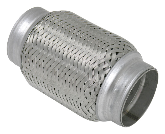 2.5" ID x 6" OAL Vibrant Stainless Exhaust Flex Pipe w/ Braided Liner