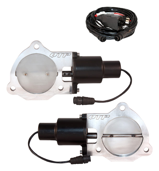 QTP QTEC Exhaust Cutout (Valve/Wiring/Toggle Switch) 4" Dual Kit (QTEC80)
