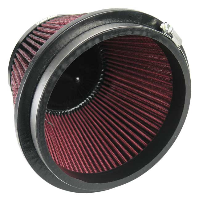 6" Inlet Vibrant Bellmouth Velocity Stack Air Filter, 5" OD x 3.63