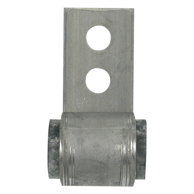 Universal Exhaust Bracket w/ Round Rubber Grommet for 3/8" Rod 2 Bolt