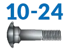 10-24 Carriage Bolts