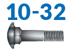10-32 Carriage Bolts