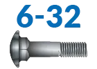 6-32 Carriage Bolts