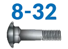 8-32 Carriage Bolts