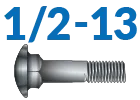 1/2-13 Carriage Bolts