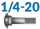 1/4-20 Carriage Bolts