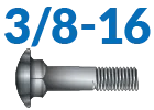 3/8-16 Carriage Bolts