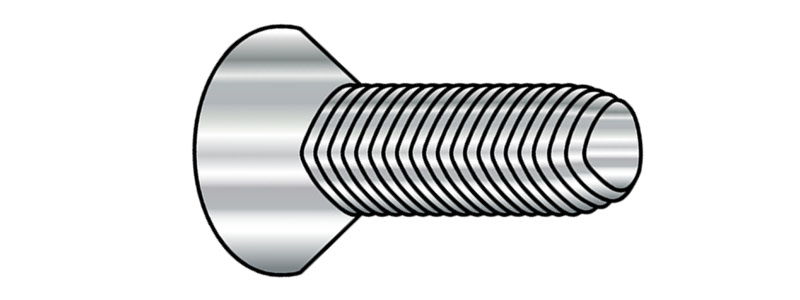 8-32 x 5/8" Trilobe Thread Forming Screws for Metal / Phillips / Flat Head / 18-8 Stainless Steel