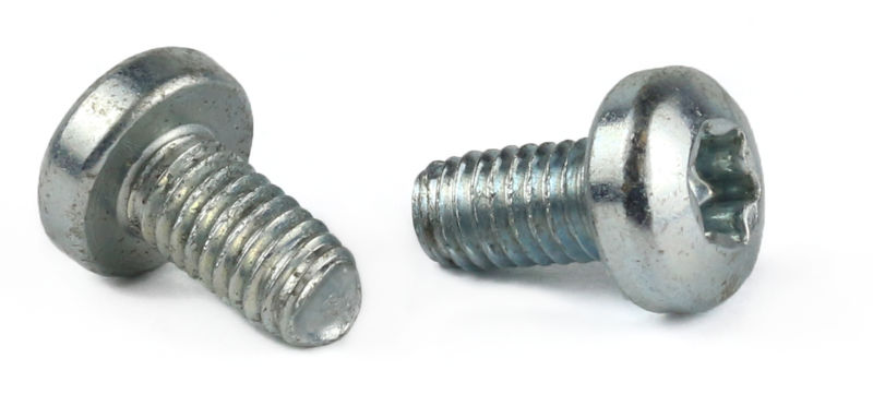 M6-1.0 x 30 mm Trilobe Thread Forming Screws for Metal / Six-Lobe (Torx®) / Pan Head / Steel / Zinc / DIN7500CE