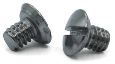 1/4-20 x 3/8" Machine Screws / Slotted / Oval Undercut Head / 18-8 Stainless Steel