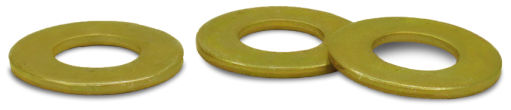 #10 SAE Flat Washers / Steel / Zinc Yellow