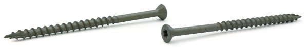 #10 x 3 1/2" Deck Screws / Six-Lobe (Torx®) / Flat Head / Steel / Tan Ceramic / Type 17 Pt