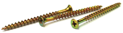 #6 x 1 5/8" Coarse Drywall Screws / Phillips / Bugle Head / Steel / Zinc Yellow