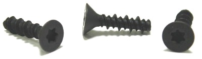 #6 x 3/4" High Low Style Thread Forming Screws / Six-Lobe (Torx®) / Flat Head / Steel / Black Oxide