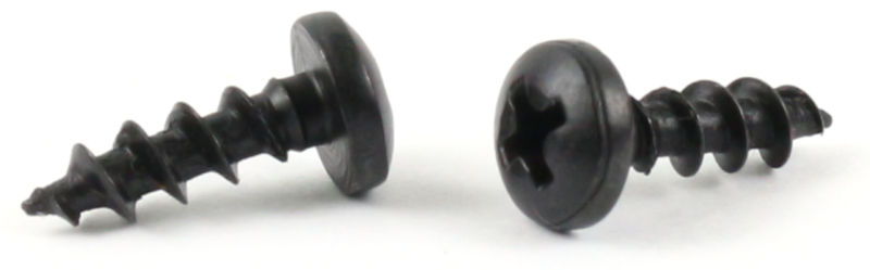 thumbnail image 2 of #6-32 X 1/2" Phillips Pan Head Machine Screws – Black Oxide Steel – 90-Pack 2 of 3