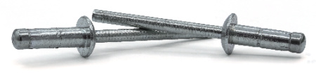 3/16" x 0.140"-0.230" Dome Head Structural Rivets / Water Resistant / Steel / Zinc