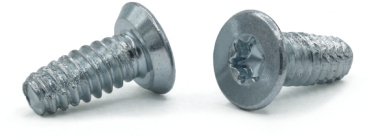 6-32 x 1/4" Trilobe Thread Forming Screws for Metal / Six-Lobe (Torx®) / Flat Undercut Head / Steel / Zinc