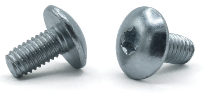 8-32 x 3/8" Trilobe Thread Forming Screws for Metal / Six-Lobe (Torx®) / Truss Head / Steel / Zinc