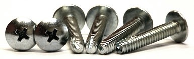 1/4-20 x 1 1/4" Type 1 Thread Cutting Screws / Phillips / Truss Head / Steel / Zinc