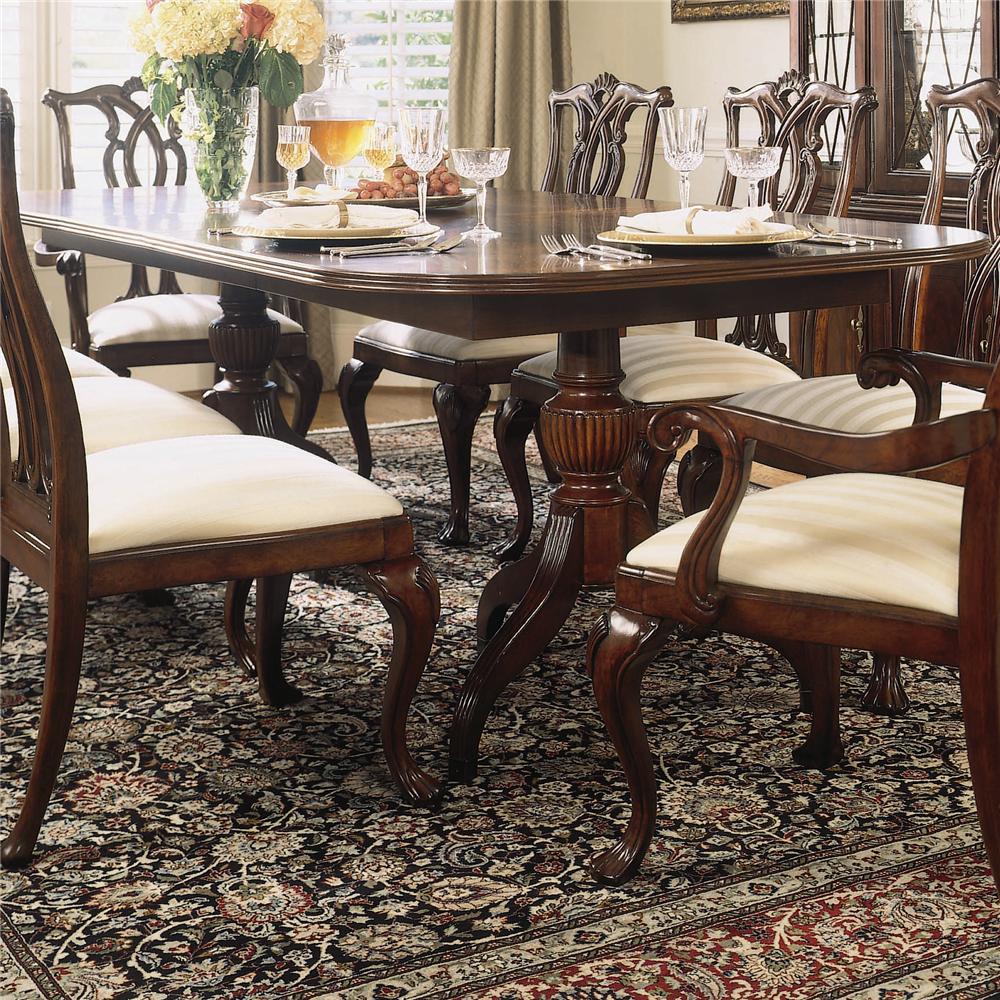 9 Piece Double Pedestal Table Dining Set by American Drew | Wolf and ... 9 Piece Double Pedestal Table Dining Set by American Drew | Wolf and ...