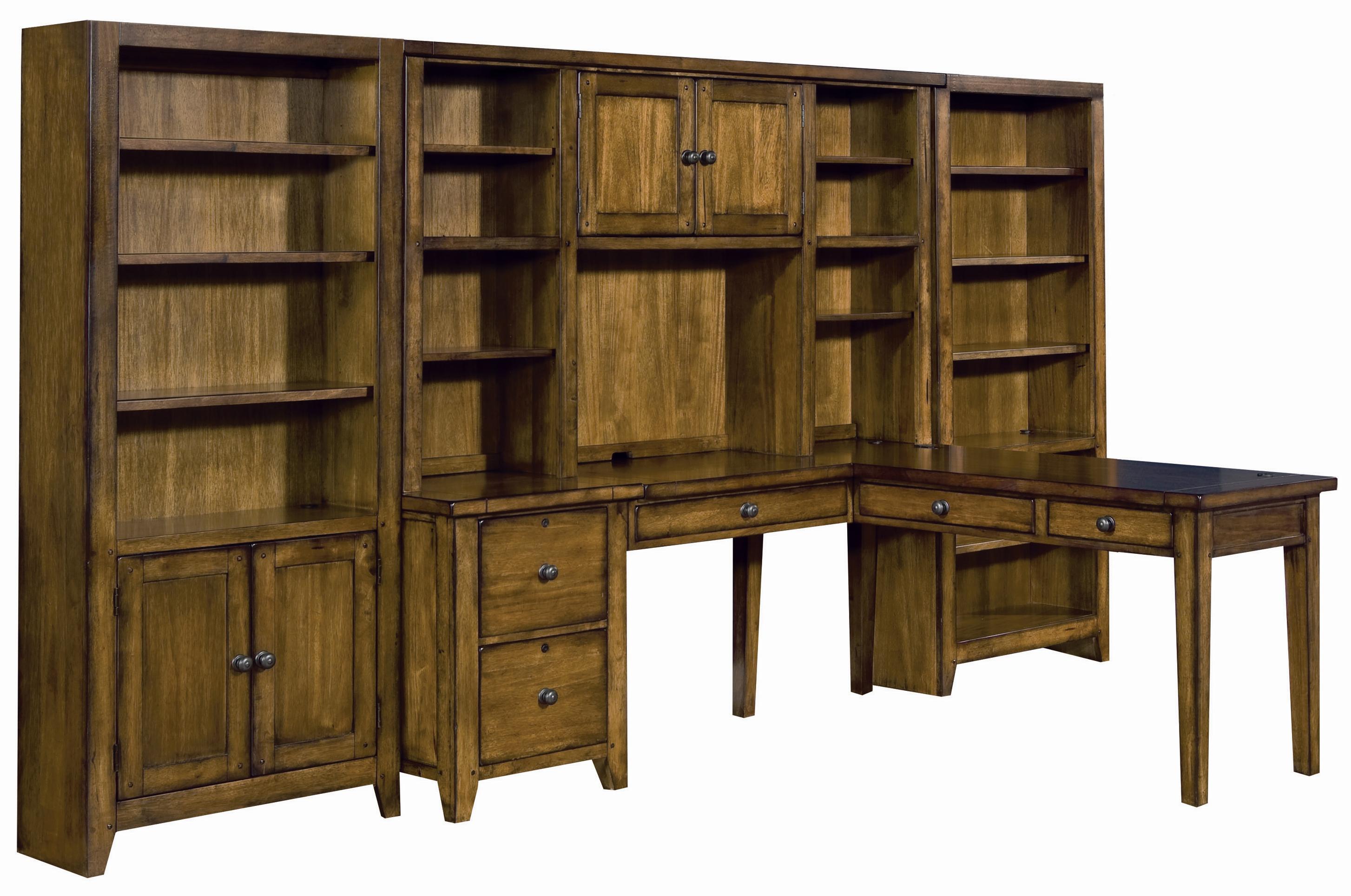L Shape Desk Wall Unit by Aspenhome