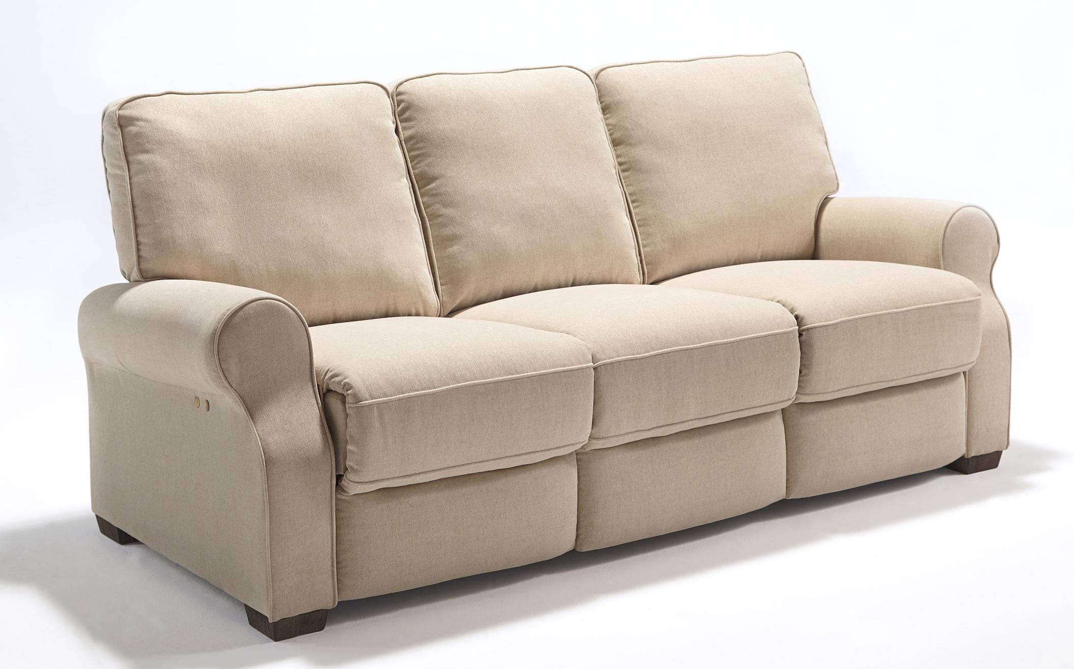 Traditional Power Reclining Sofa With High Legs Traditional Power Reclining Sofa With High Legs