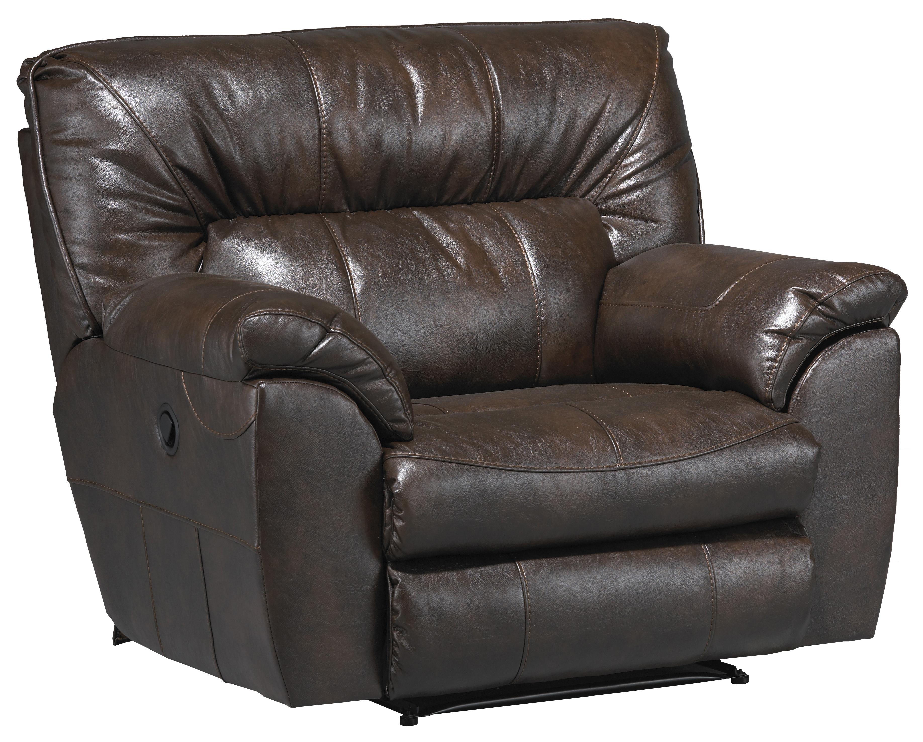 Power Extra Wide Cuddler Recliner with Casual Contemporary Style by