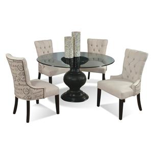 Round Glass Tables 60" round glass dining table with pedestal basecmi | wolf and Round Glass Tables 60" round glass dining table with pedestal basecmi | wolf and