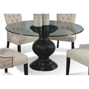 54" round glass dining table with pedestal basecmi | wolf and 54" round glass dining table with pedestal basecmi | wolf and