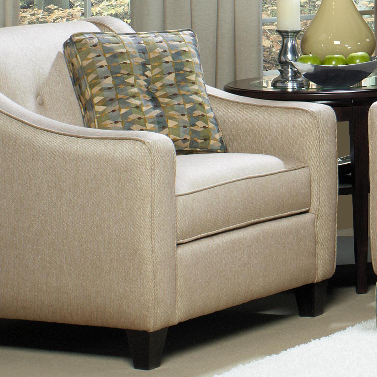 craft f Chair Button Detail with Contemporary Upholstered 1/2 and