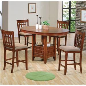 Crown Mark Empire Counter Height Dining Table and Chair Set