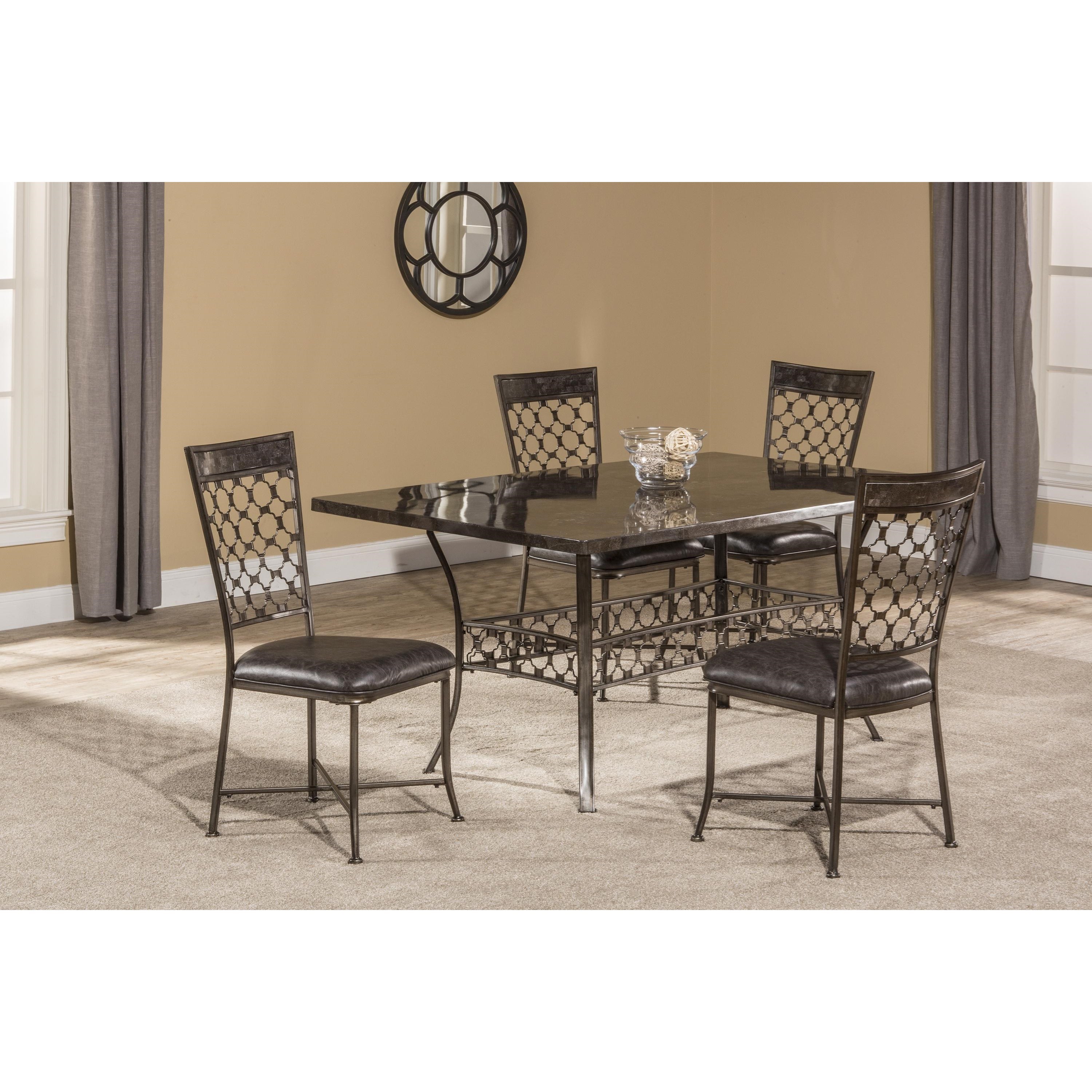 Rectangle Dining Table with Bluestone Top by Hillsdale | Wolf and ... Rectangle Dining Table with Bluestone Top by Hillsdale | Wolf and ...