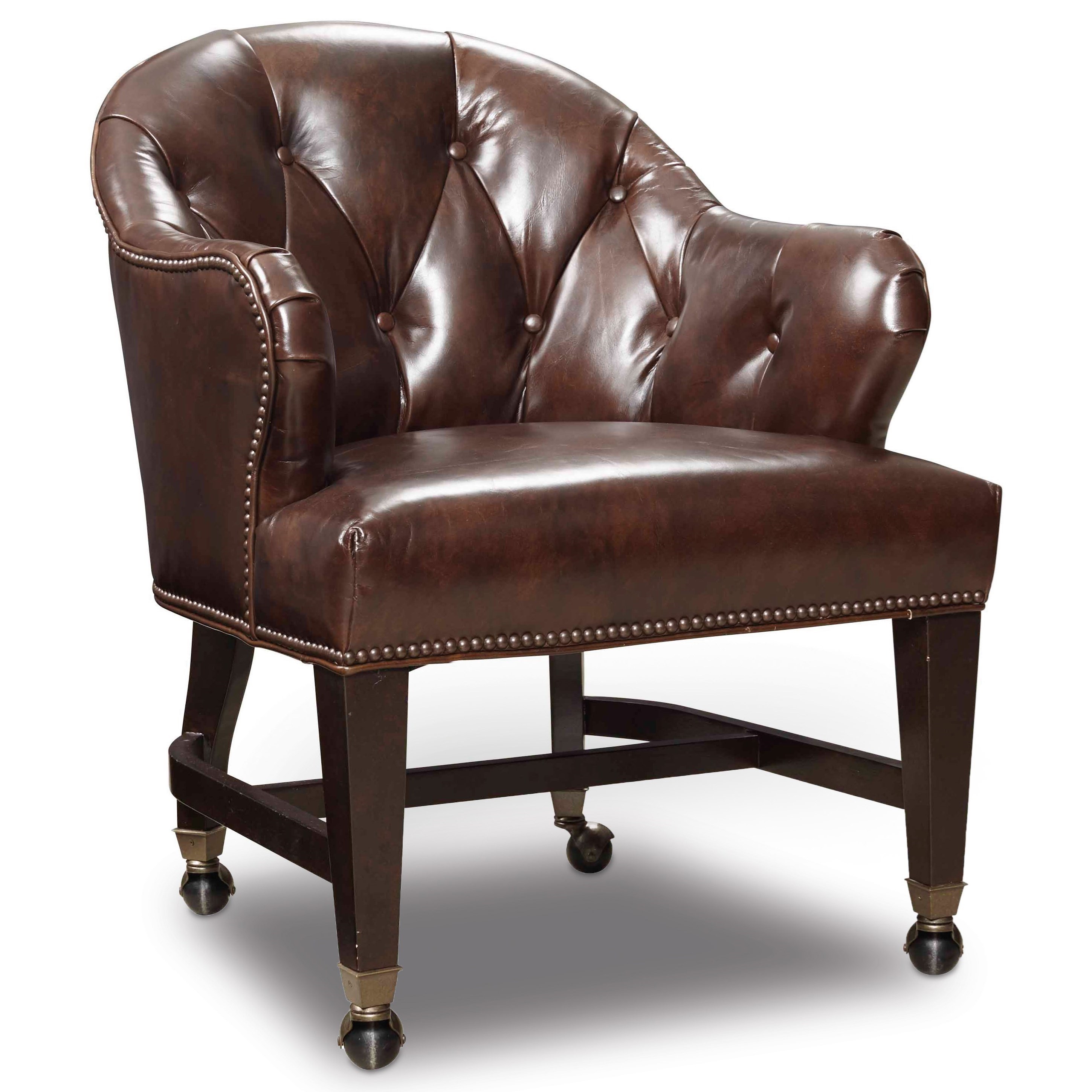 Traditional Leather Jack Game Chair With Casters \u0026 Tufted Back Dining Chairs leather dining chairs with casters. Traditional Leather Jack Game Chair With Casters \u0026 Tufted Back Dining Chairs