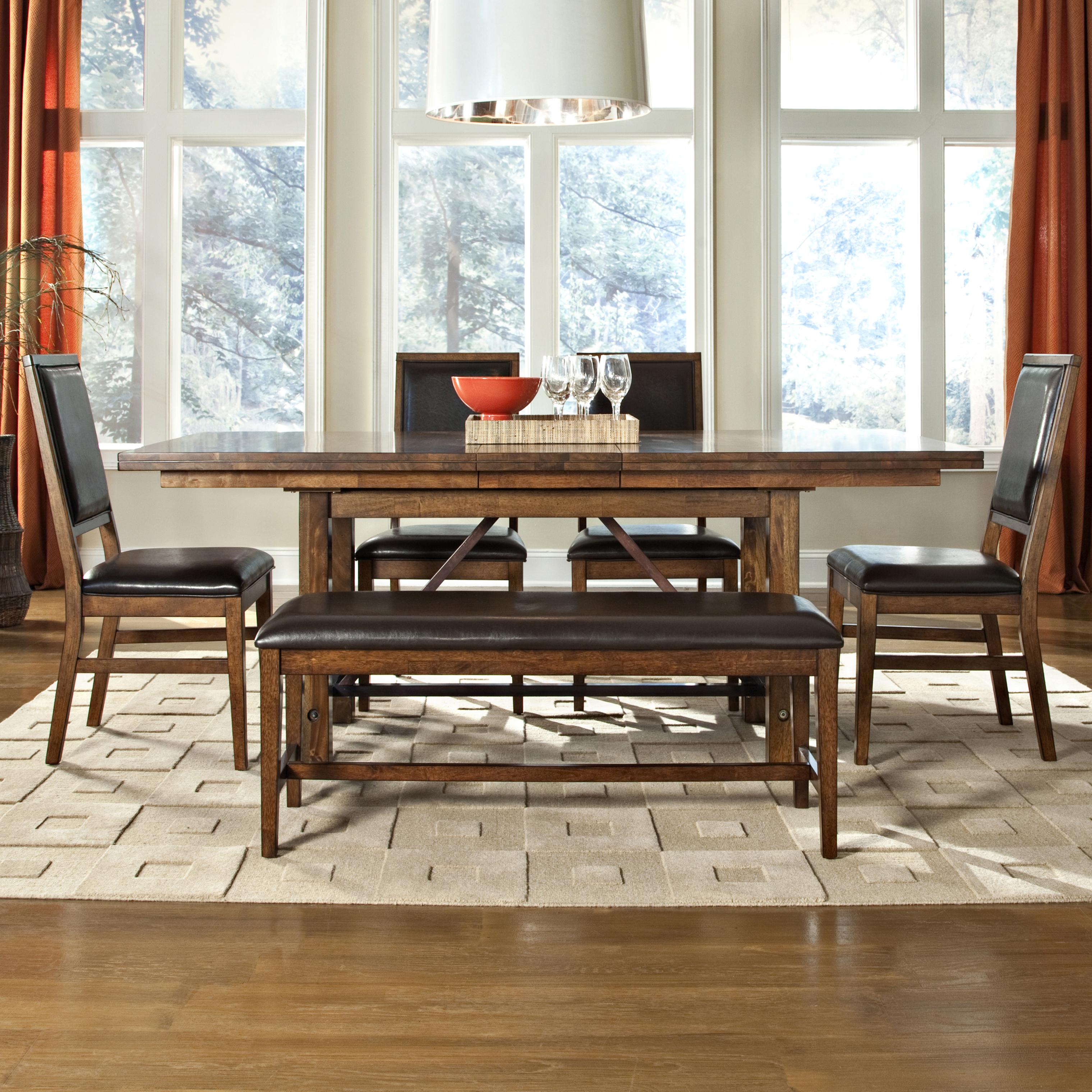 upholstered benches for dining tables wrap around 6piece dining set table upholstered chair and bench by intercon upholstered benches for dining tables wrap around 6piece dining set table upholstered chair and bench by intercon