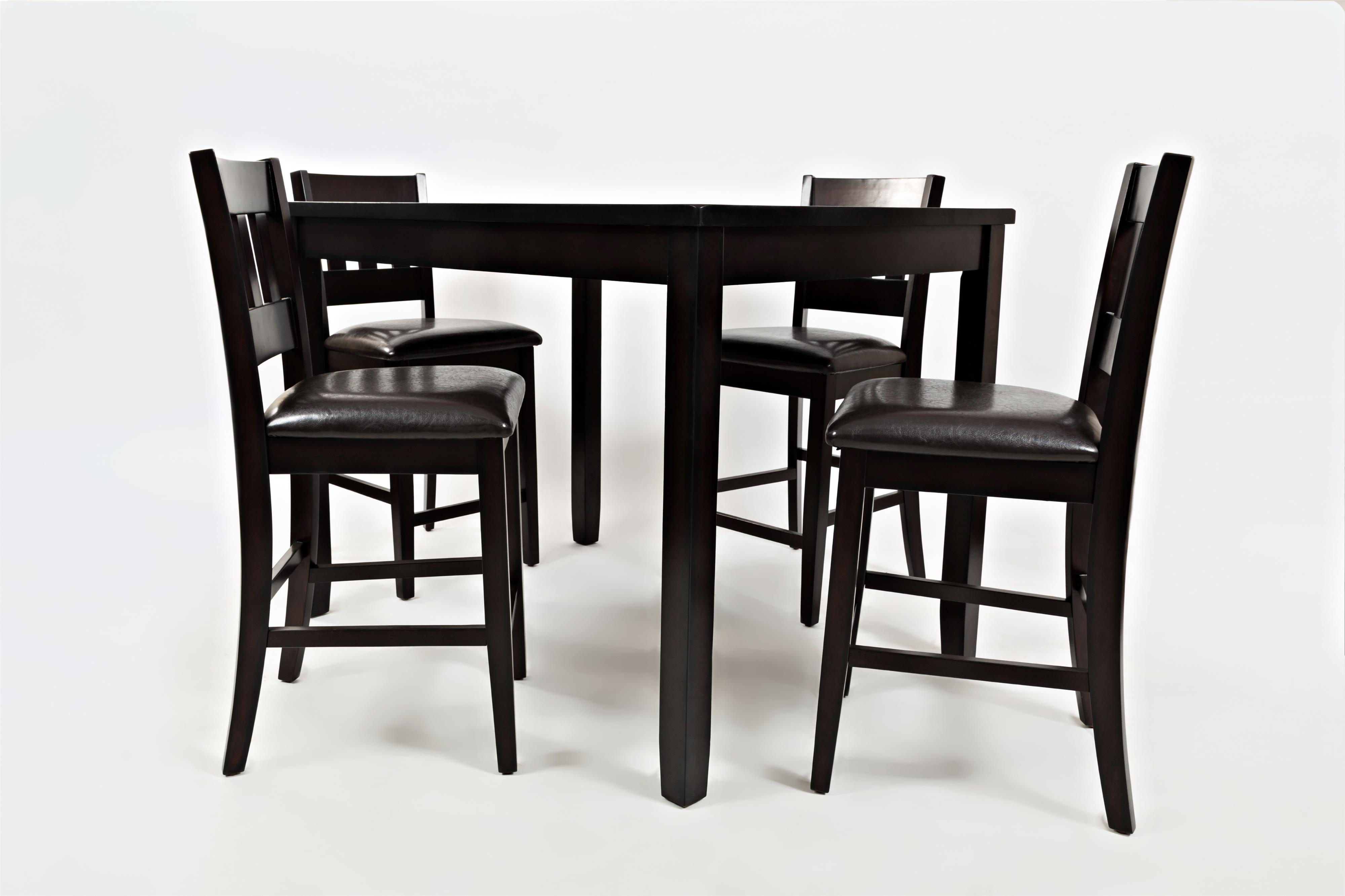 Dark Rustic Prairie Counter Height Table and Four Stools by Jofran ... Dark Rustic Prairie Counter Height Table and Four Stools by Jofran ...