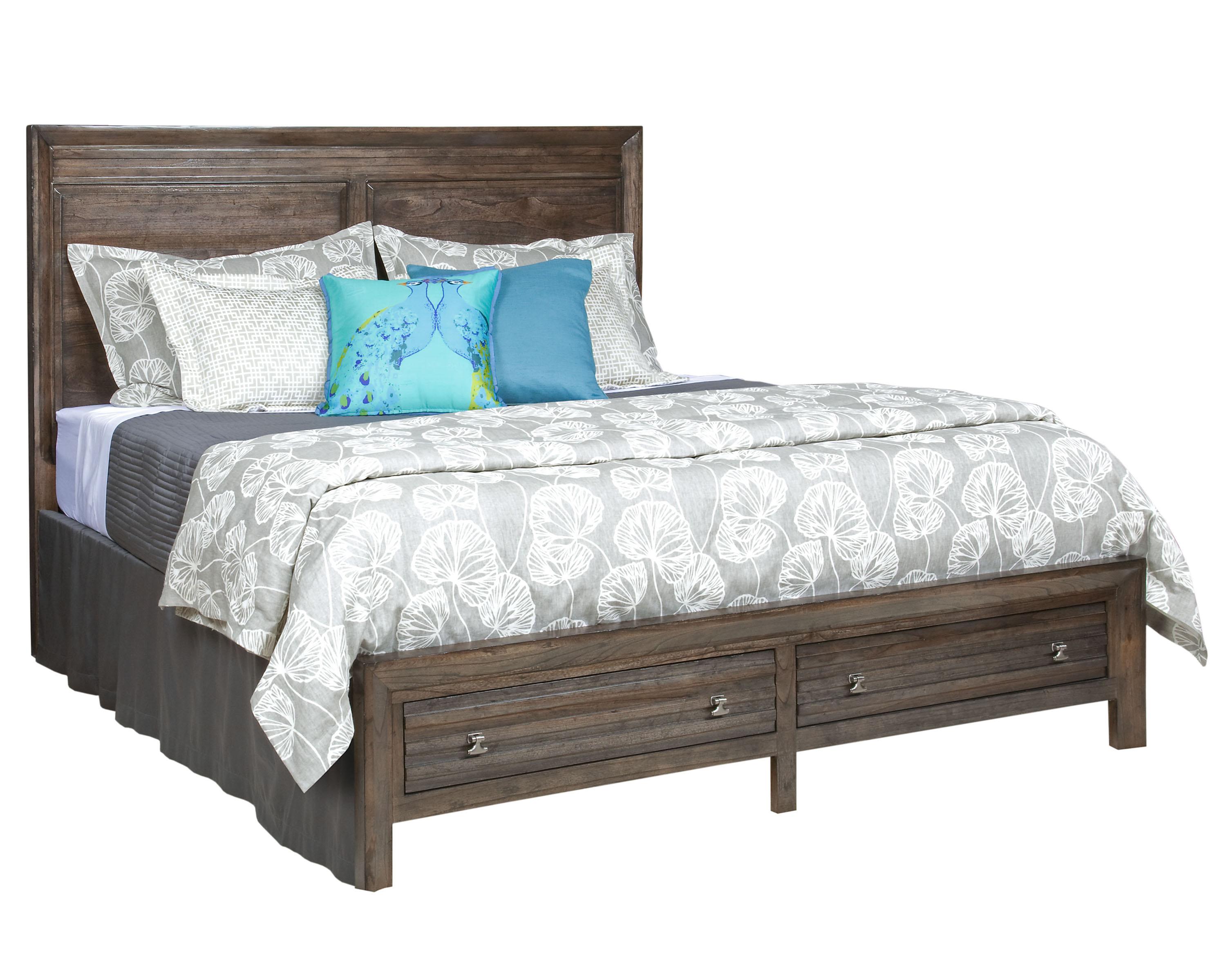 Queen Border s Platform Bed with Two Storage Drawers by Kincaid