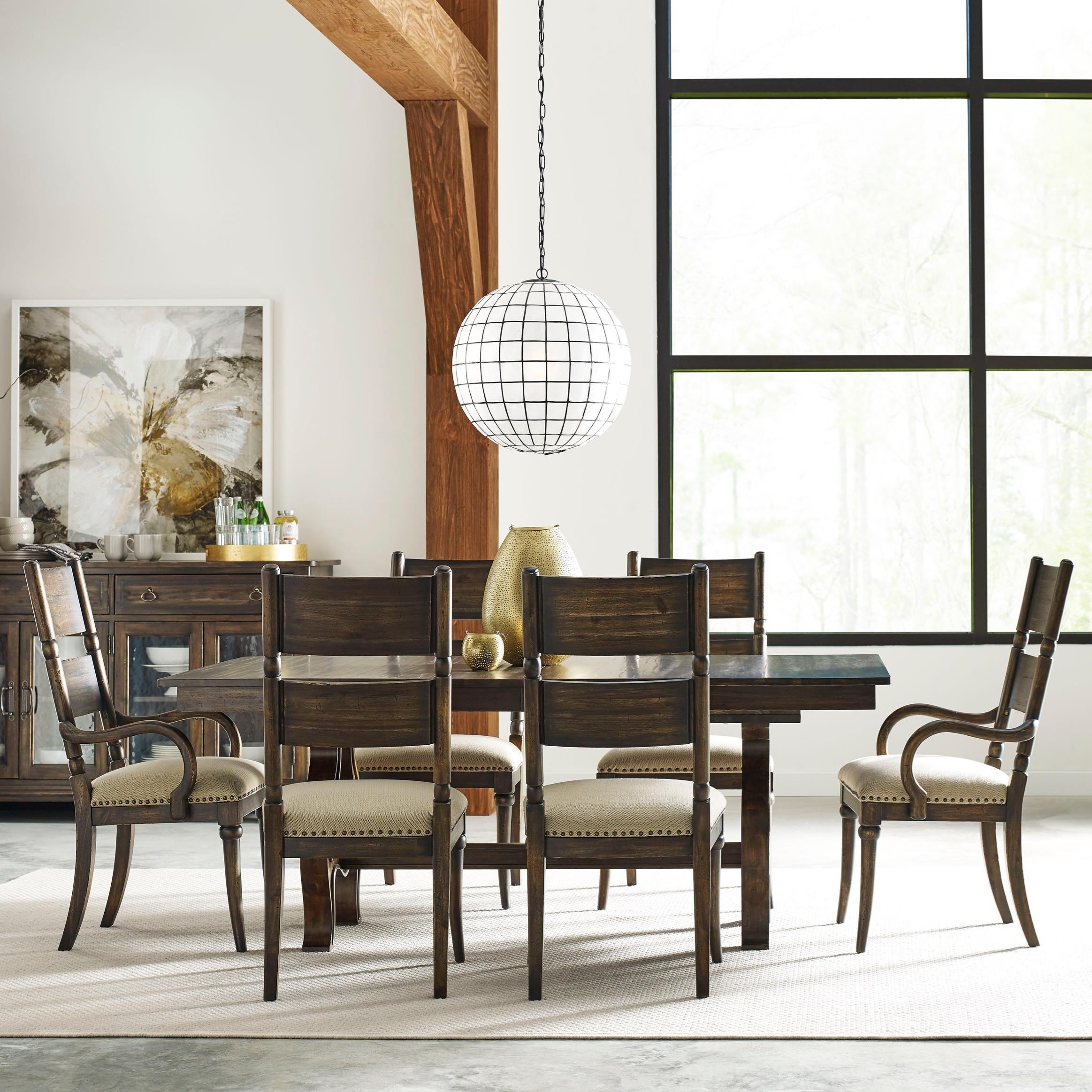 extendable trestle table solid wood seven piece dining set with extendable trestle table and post chairs extendable trestle table solid wood seven piece dining set with extendable trestle table and post chairs