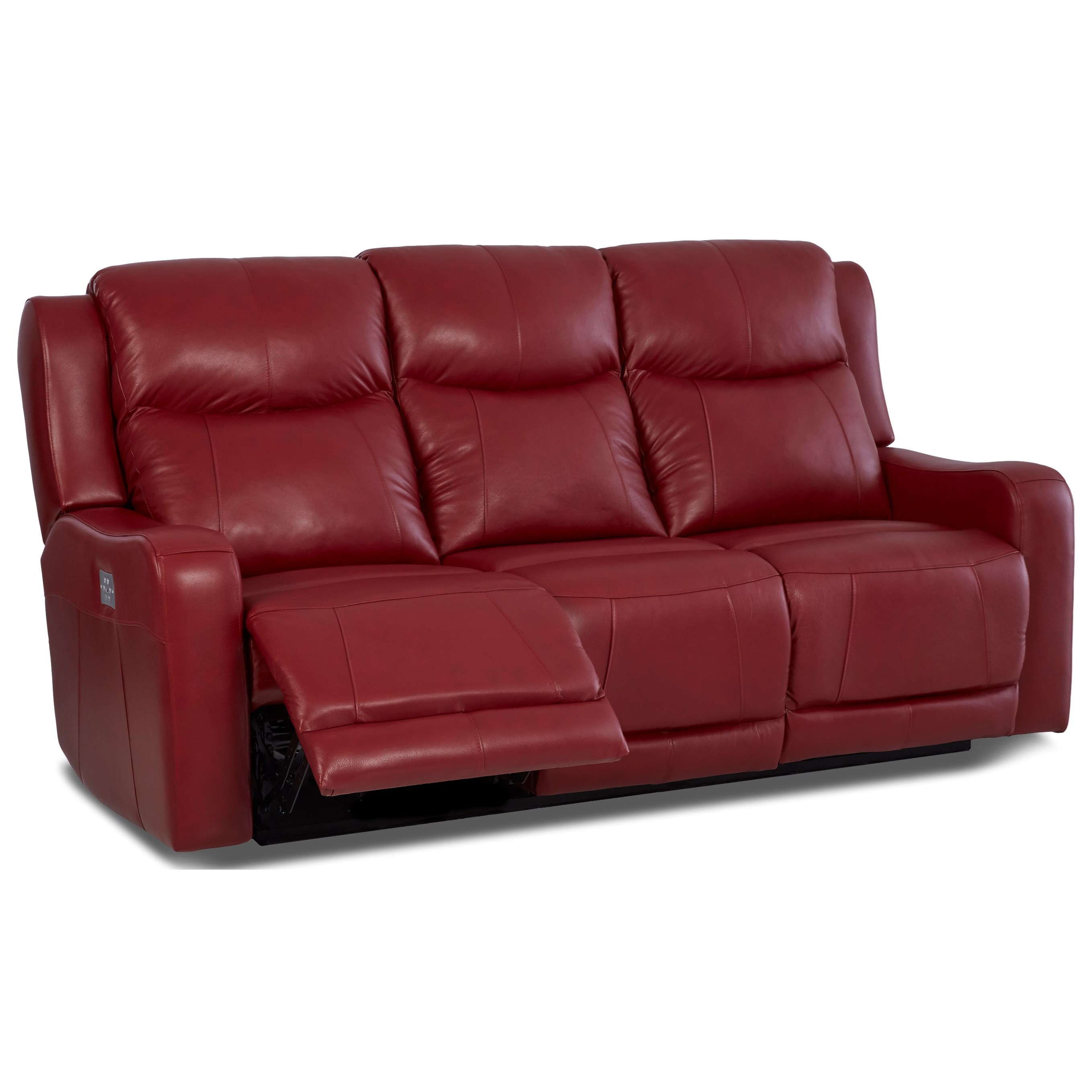 Power Reclining Sofa with Power Adjustable Headrest and Lumbar by