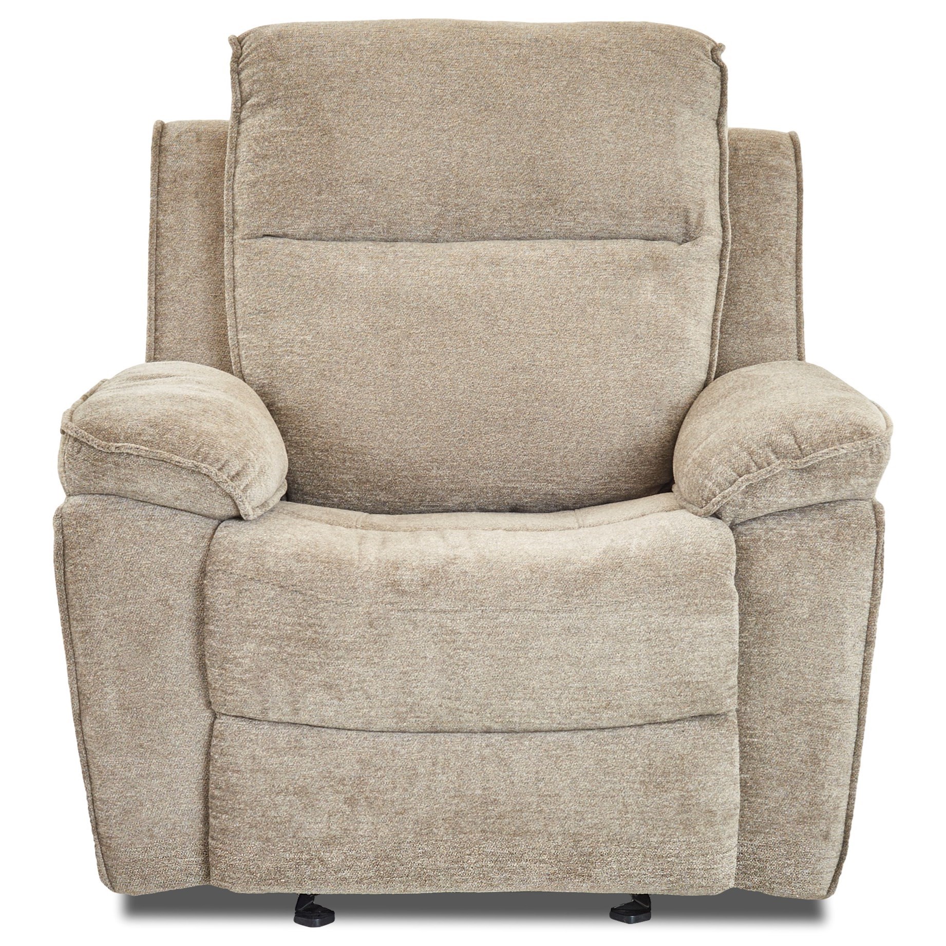 Casual Swivel Rocking Reclining Chair With Bucket Seat And Pillow