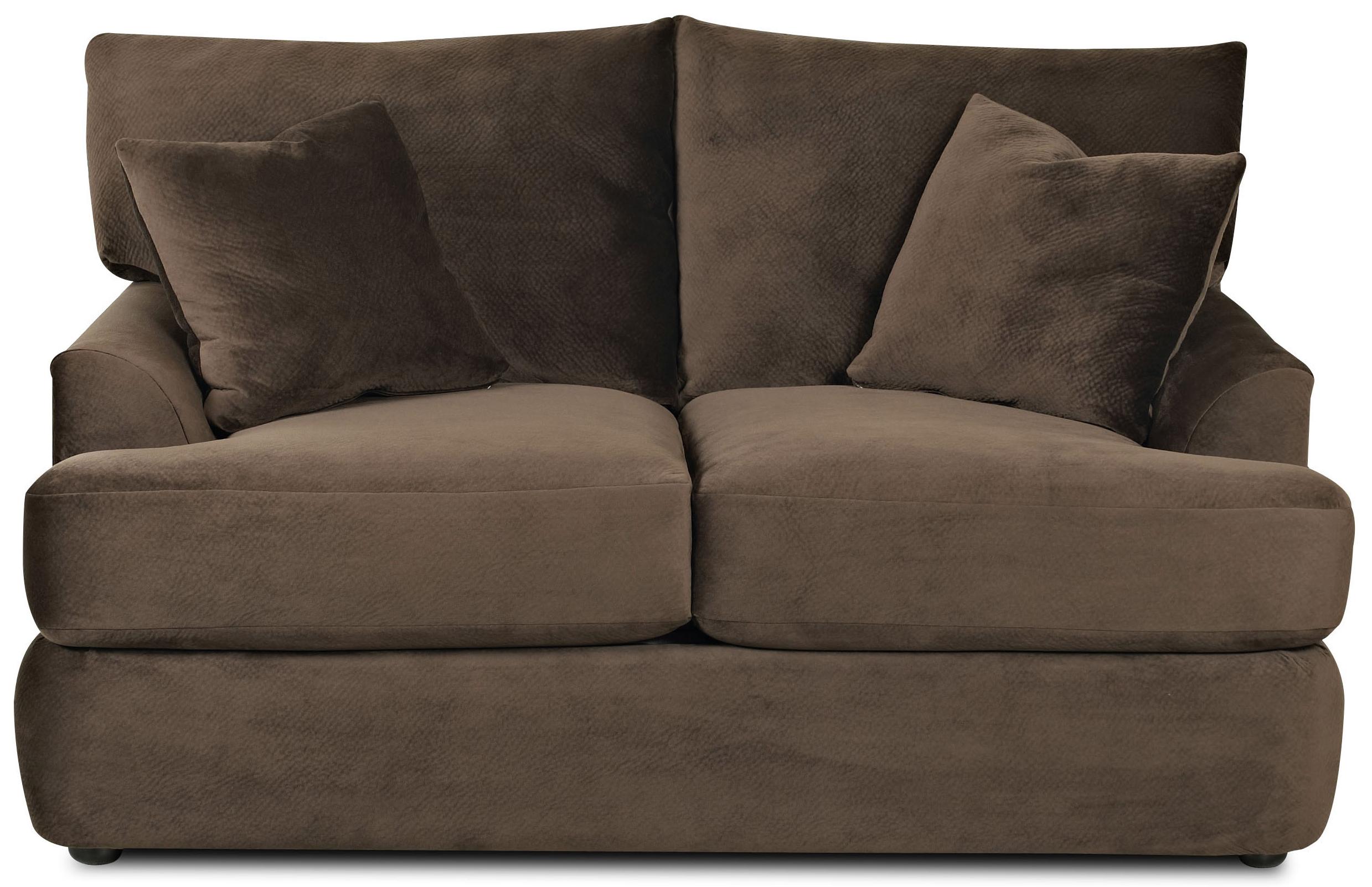 Contemporary Loveseat With Rounded Track Arms By Klaussner Wolf - Contemporary Loveseat With Rounded Track Arms contemporary loveseat with rounded track arms by klaussner wolf - contemporary loveseat with rounded track arms