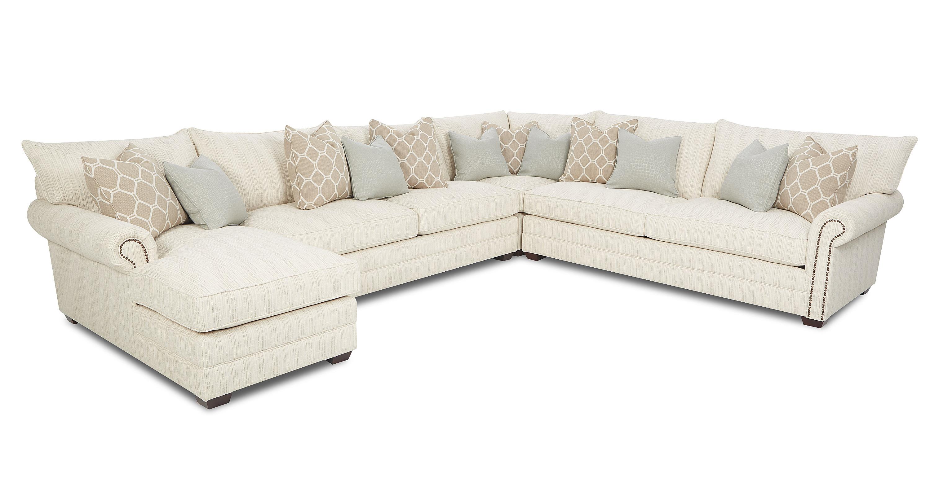 Traditional Sectional Sofa With Nailhead Trim And Chaise Lounge By ~ Traditional Style Reclining Sofa Traditional Sectional Sofa With Nailhead Trim And Chaise Lounge By ~ Traditional Style Reclining Sofa
