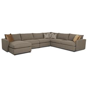 Casual Sectional Sofa With Raf Chaise By Klaussner Wolf Casual Sectional Sofa With Raf Chaise By Klaussner Wolf