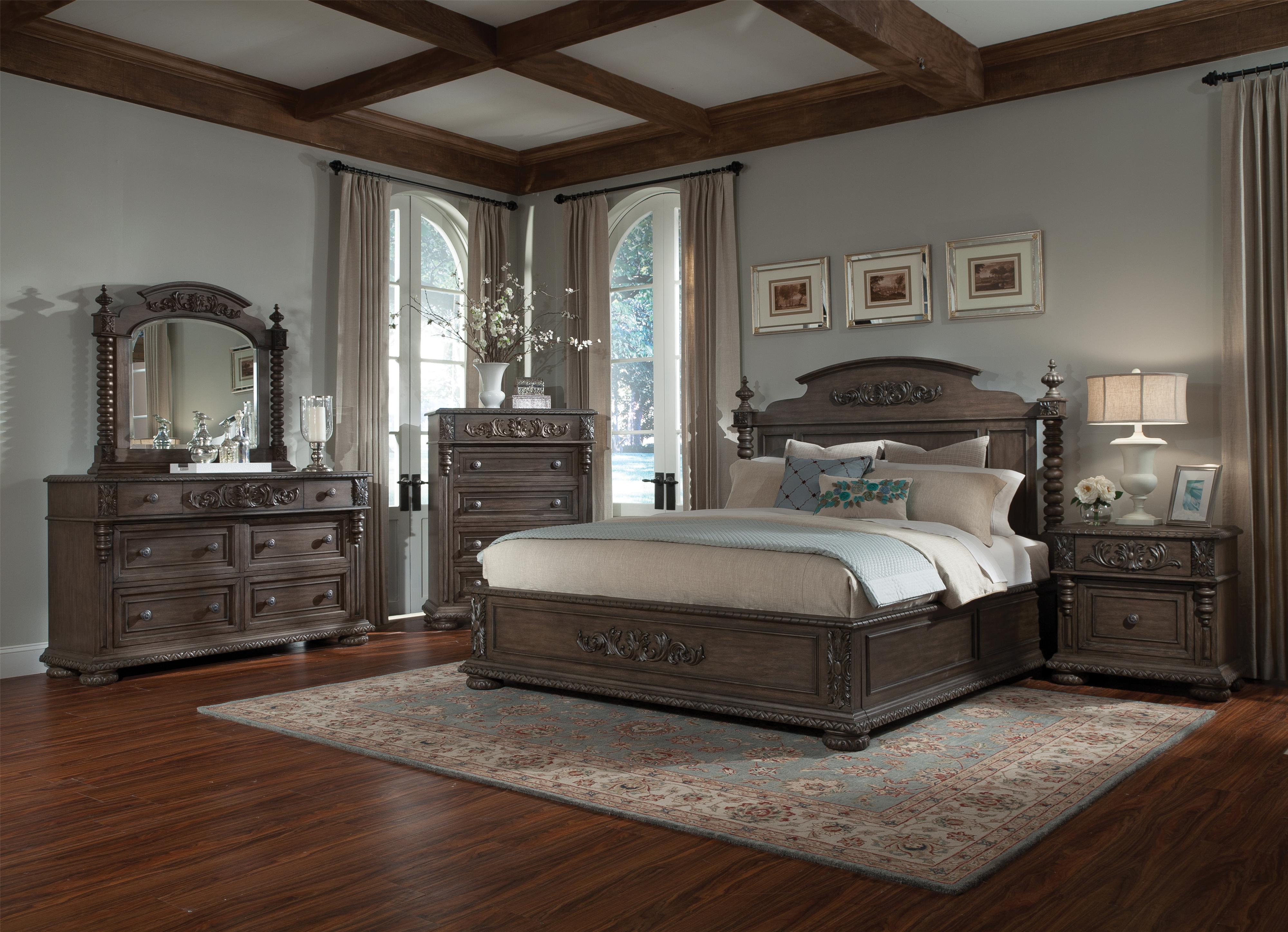 Bedroom Furniture Virginia king bed with bun feet and carved detailssimple elegance Bedroom Furniture Virginia king bed with bun feet and carved detailssimple elegance